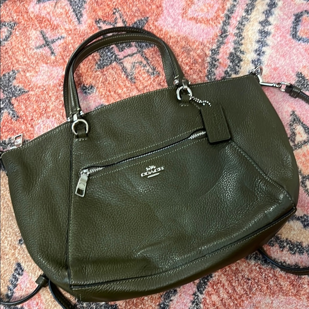 Coach Prairie Satchel in Olive Green